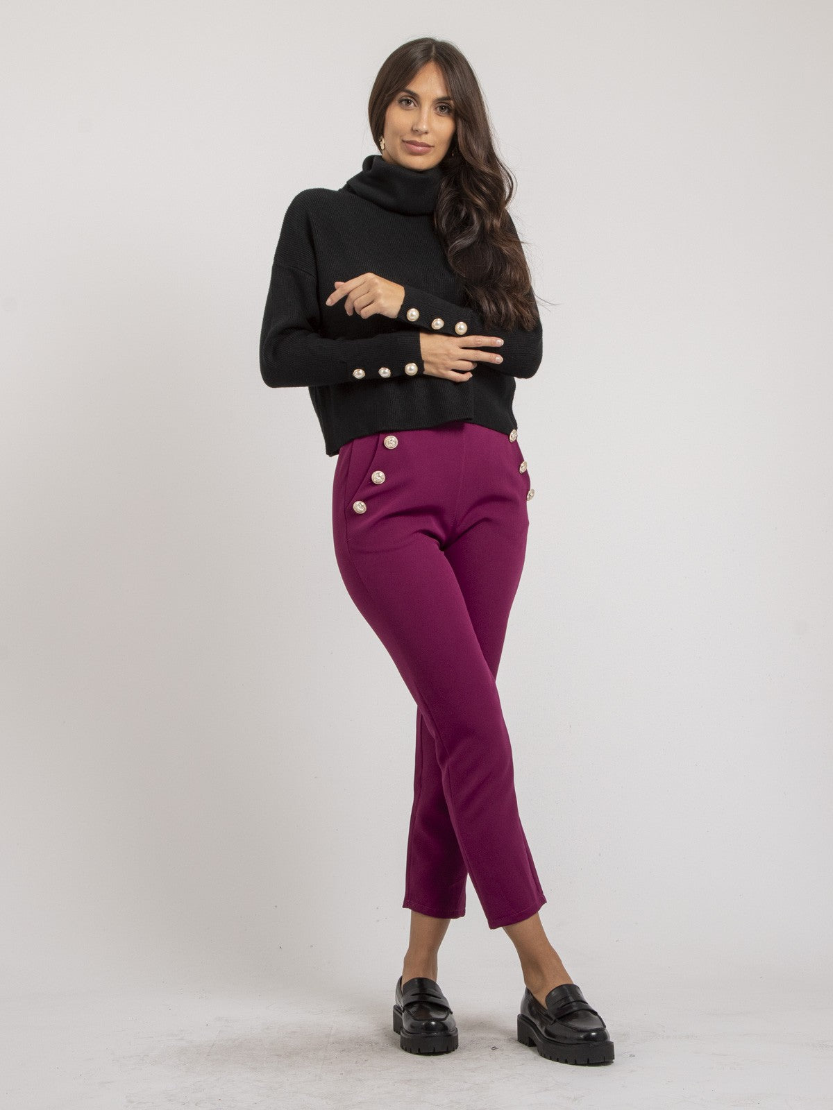 Pull col roulé KADY