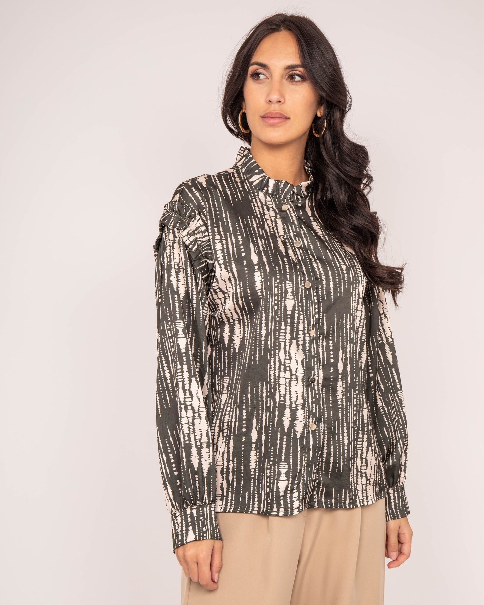 Chemise motifs satin OBONE