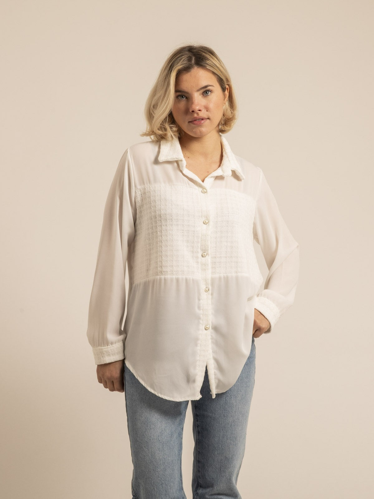Chemise voile tweed ORENZA