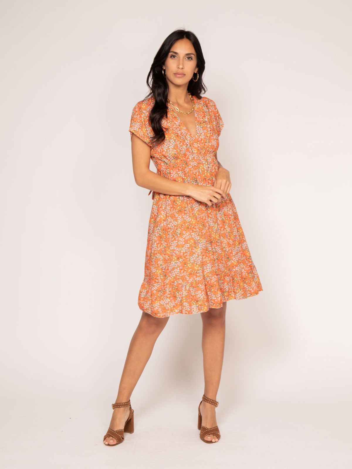Robe courte motifs IJONA