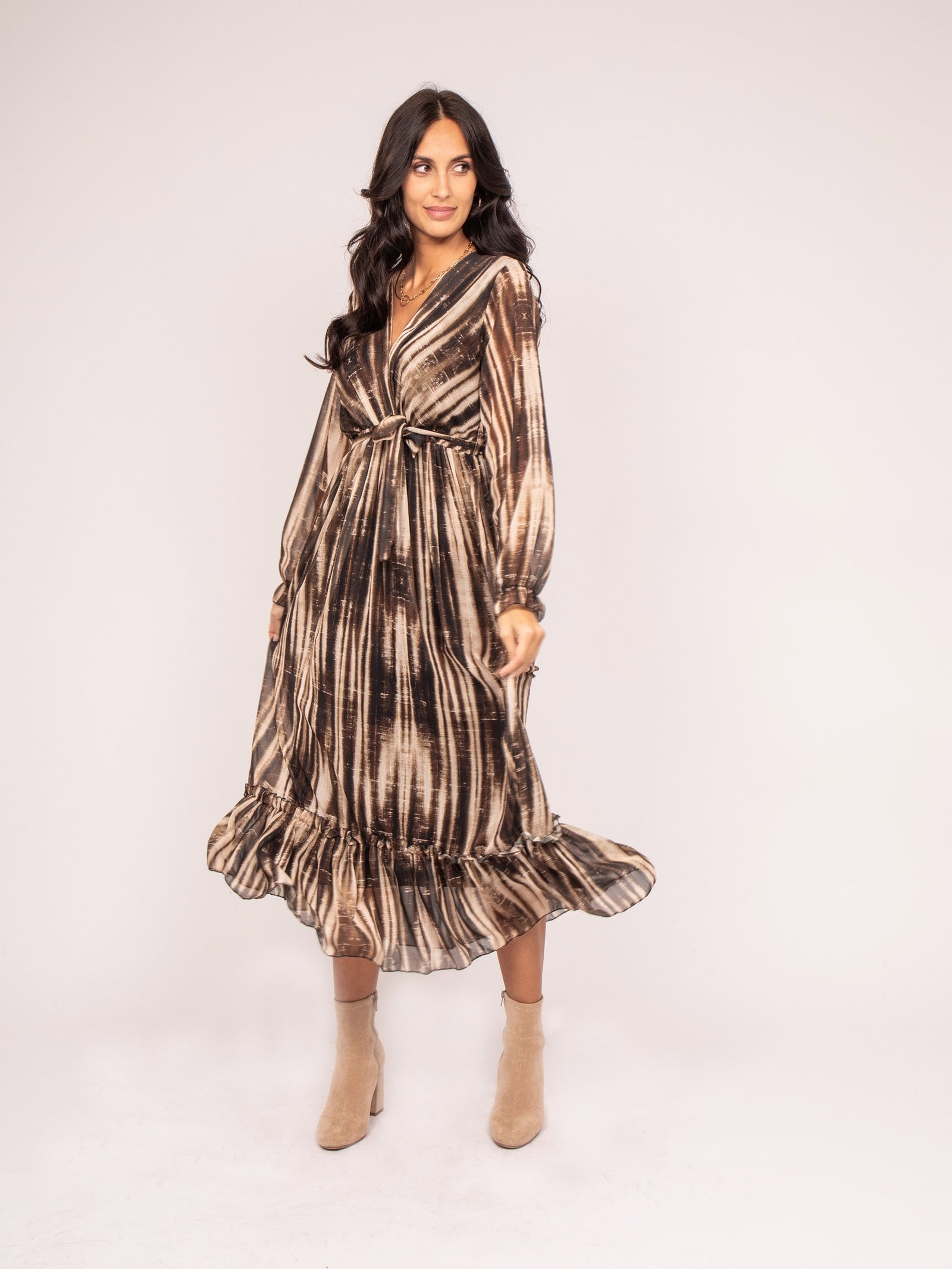 Robe longue motifs IZAN