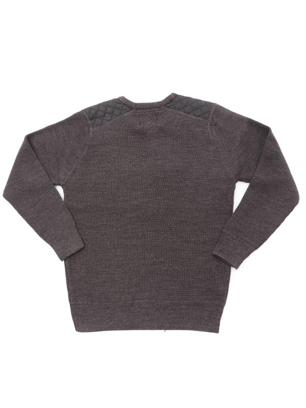 Pull col V LEXIC-J - Gris