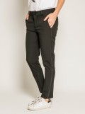 Pantalon cigarette avec bandes ELEONOR