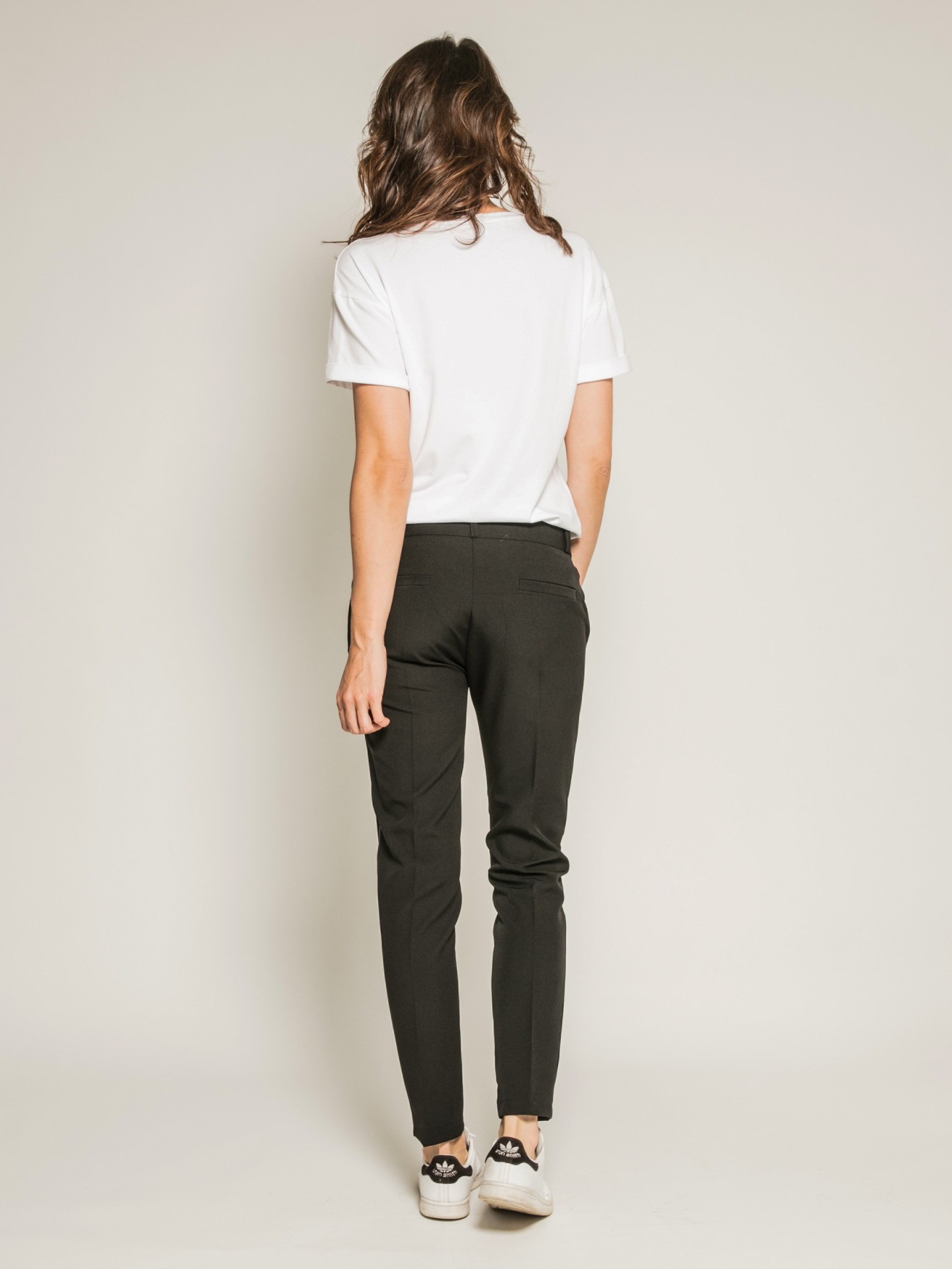 Pantalon cigarette avec bandes ELEONOR