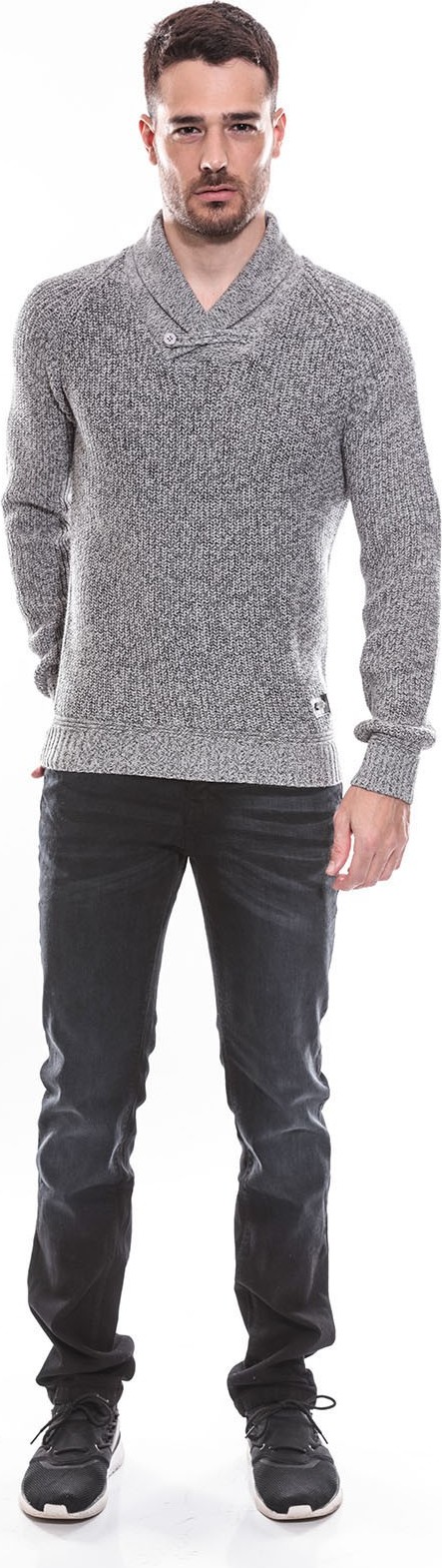 Pull col châle en maille KJ LIMASSO