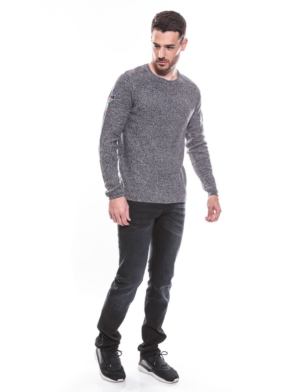 Pull col rond en maille KJ...