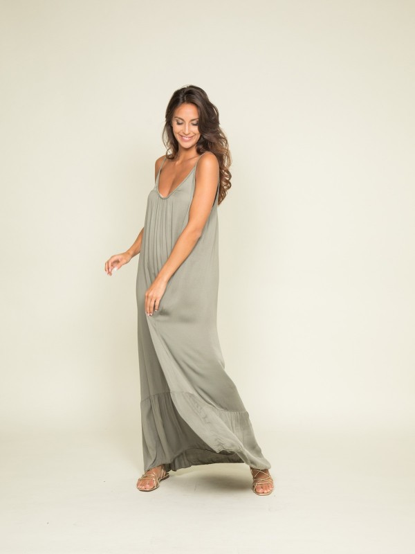 Robe longue ISTYLE - Kaki