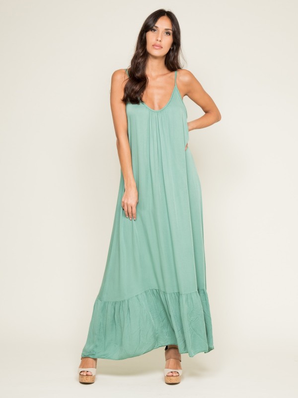 Robe longue ISTYLE - Vert