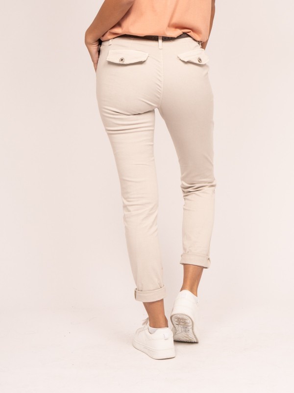 Pantalon chino slim ELLEN -...