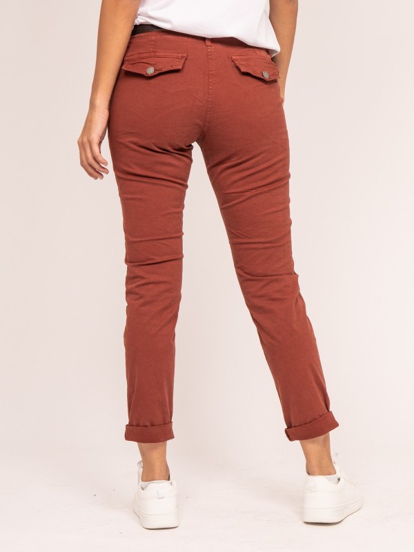 Pantalon chino slim ELLEN -...