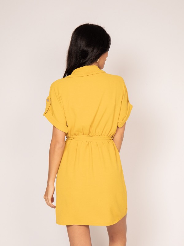 Robe courte IJOLY - Jaune...