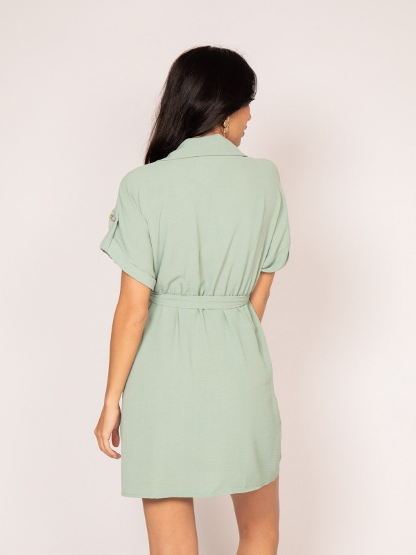 Robe courte IJOLY - Vert d'eau