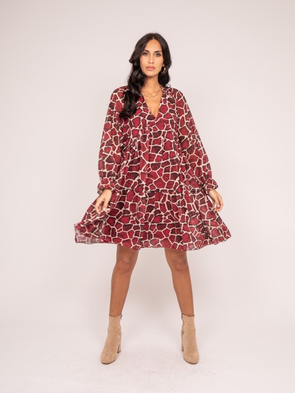 Robe courte motifs IFER -...