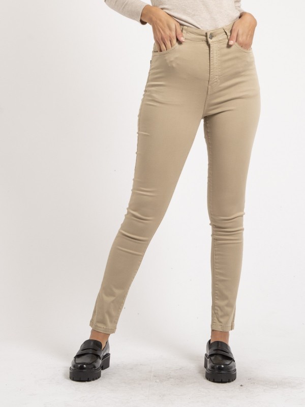 Pantalon slim EDITH - Ecru