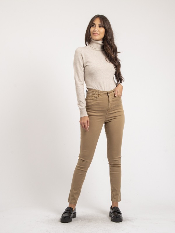 Pantalon slim EDITH - Beige