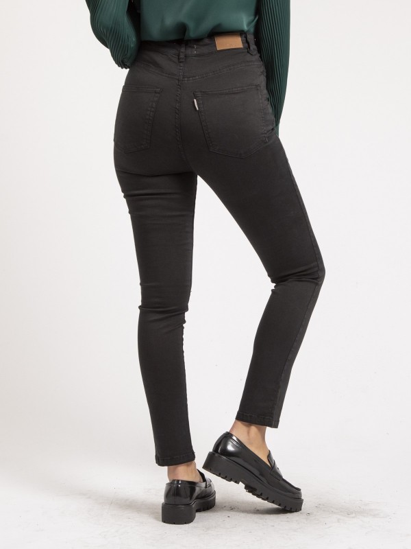 Pantalon slim EDITH - Noir