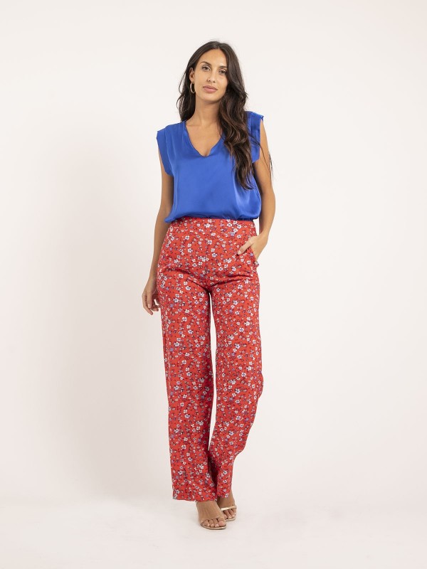 Pantalon fluide motifs...