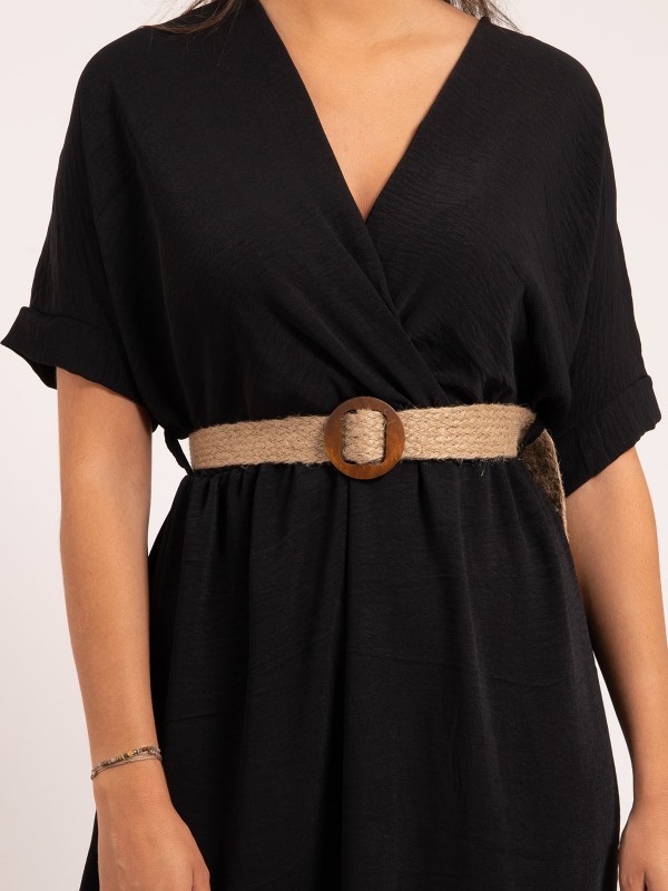 Robe longue et ceinture...