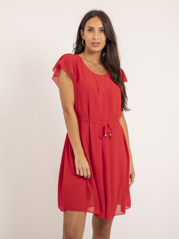 Robe courte IEVE - Rouge