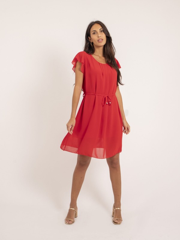 Robe courte IEVE - Rouge