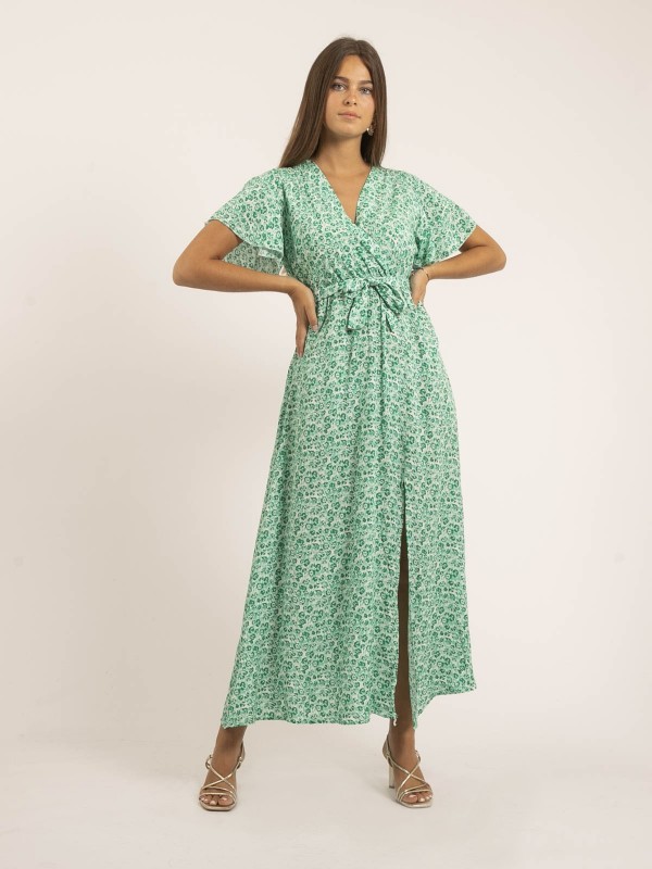 Robe longue motifs IFAM - Vert