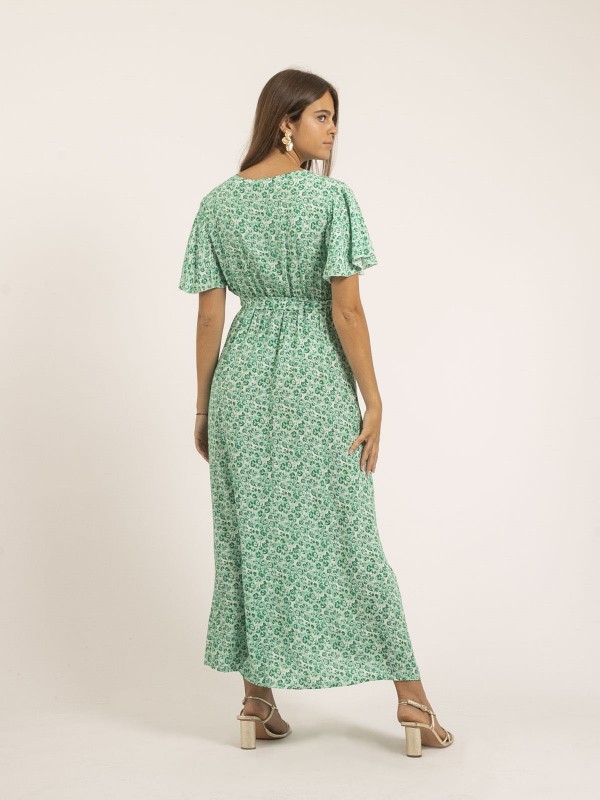 Robe longue motifs IFAM - Vert