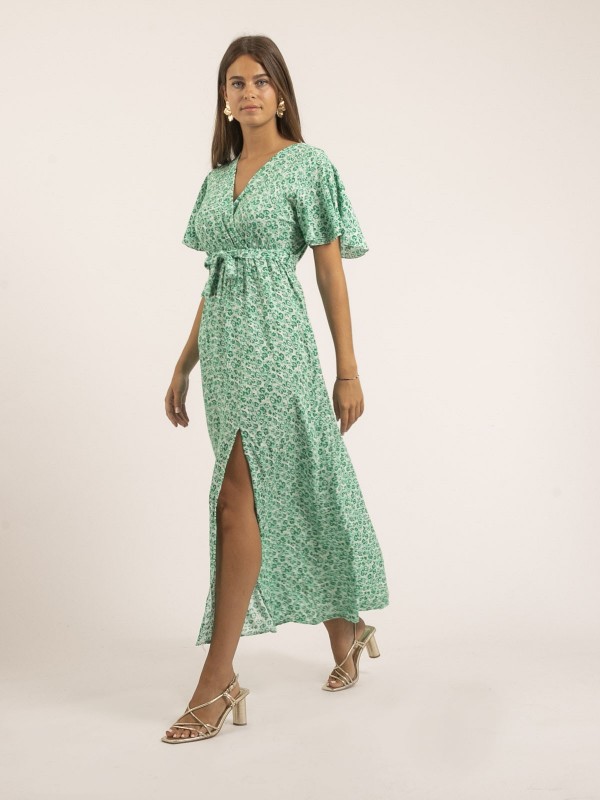 Robe longue motifs IFAM - Vert