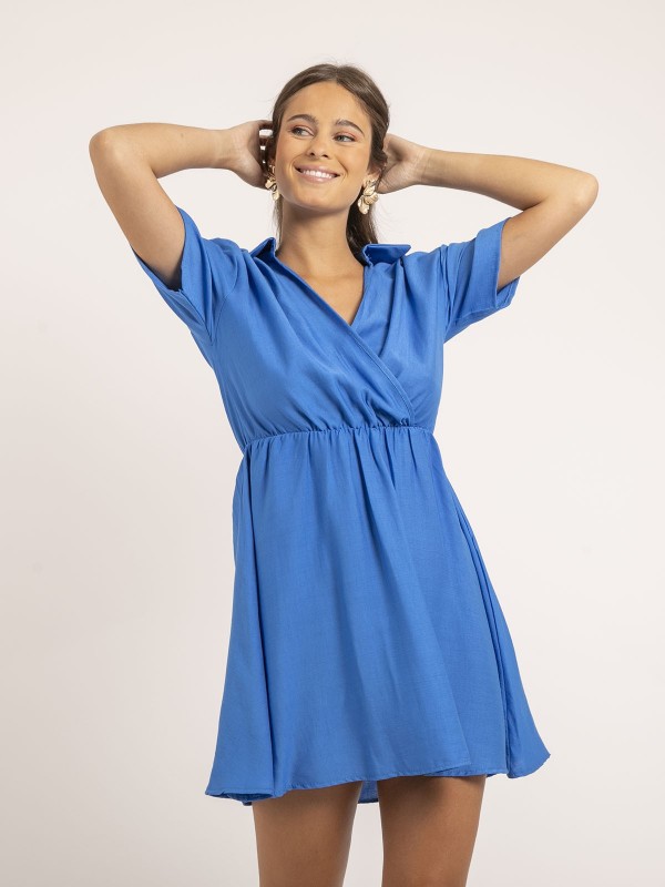 Robe courte IKONA - Bleu