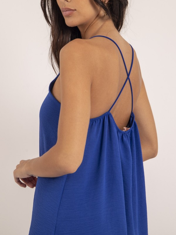 Robe courte IZOLDA - Bleu...