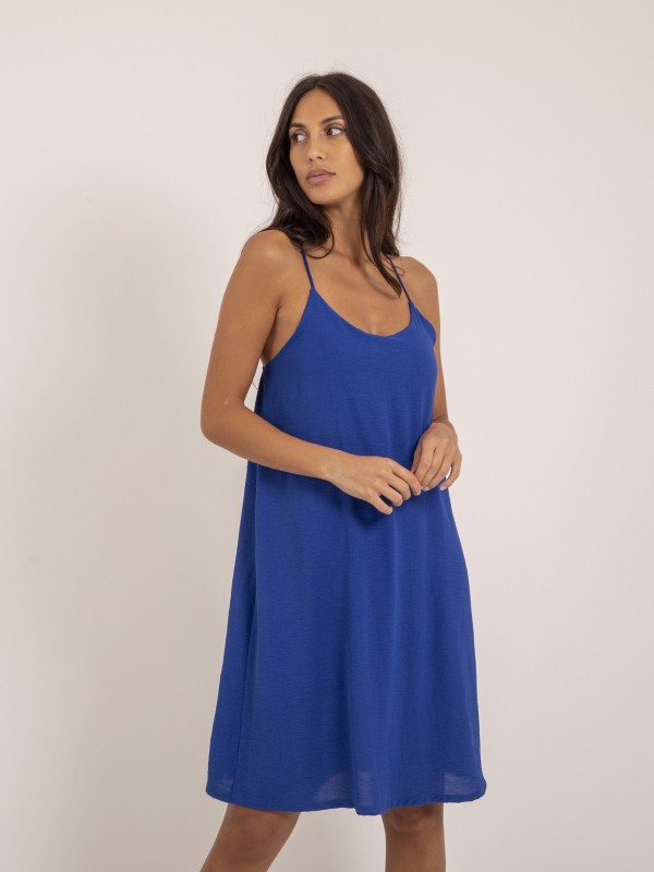 Robe courte IZOLDA - Bleu...