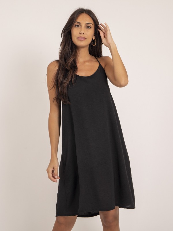 Robe courte IZOLDA - Noir