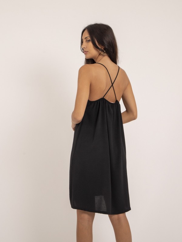 Robe courte IZOLDA - Noir