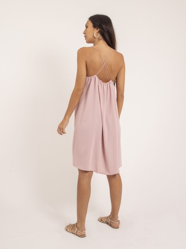 Robe courte IZOLDA - Rose...