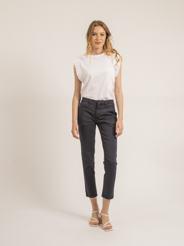 Pantalon chino slim EILYN -...