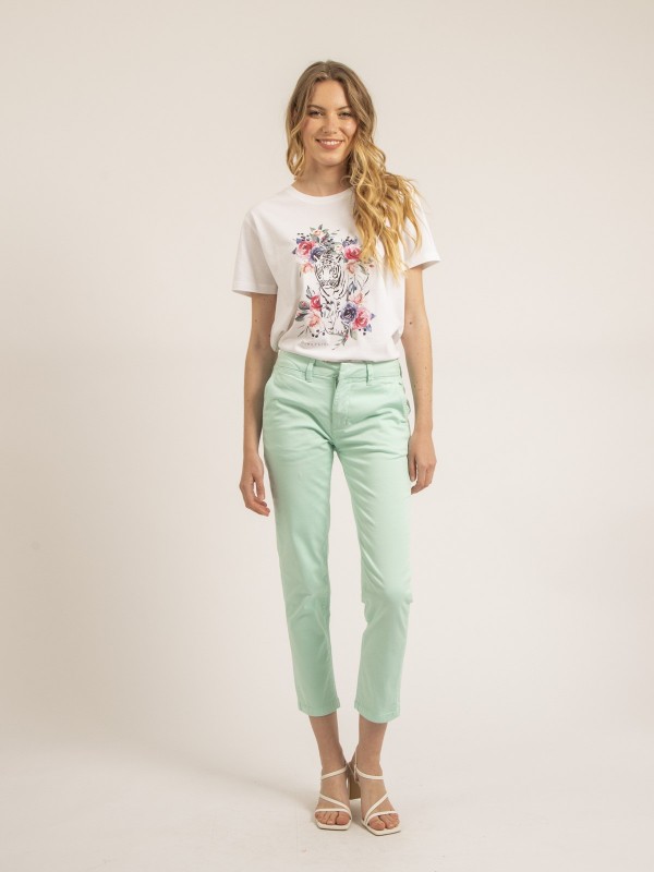 Pantalon chino slim EILYN -...