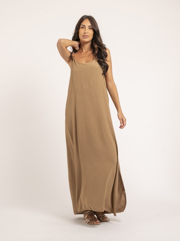 Robe longue IGGY - Beige