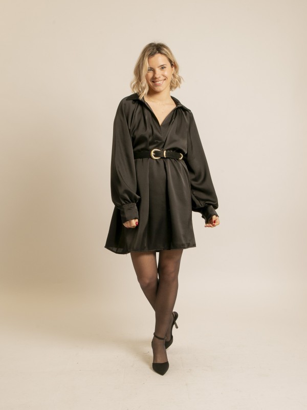 Robe droite IDELMA - Noir