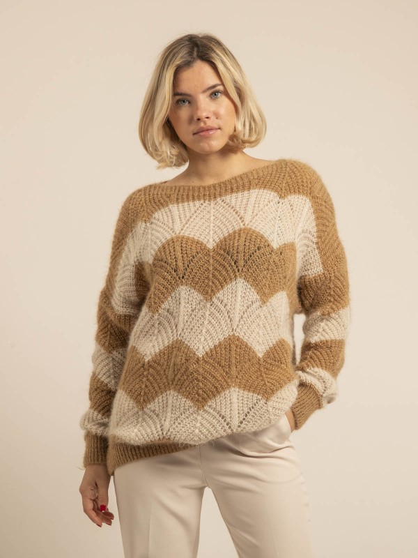 Pull fantasie KAMRONE - Beige