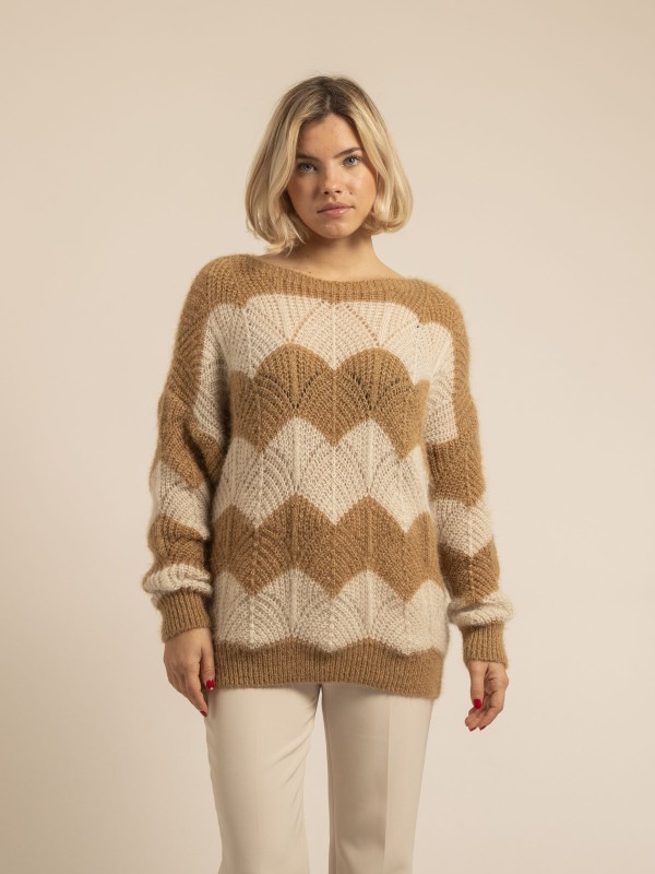 Pull fantasie KAMRONE - Beige