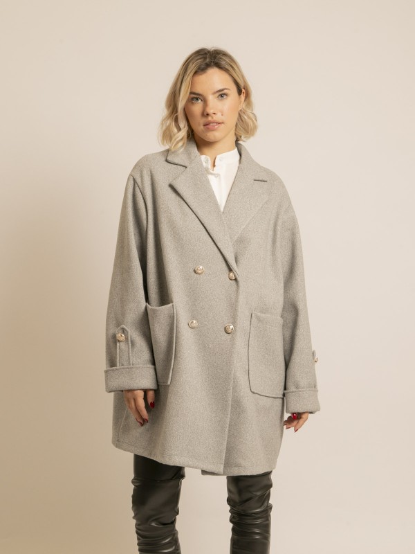 Caban oversize UBLIAZA - Gris