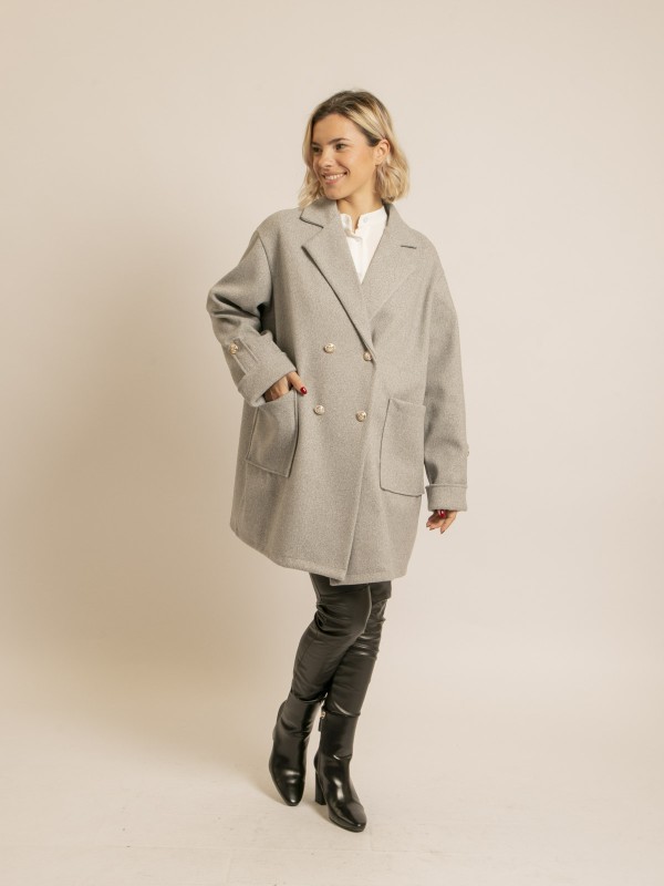 Caban oversize UBLIAZA - Gris