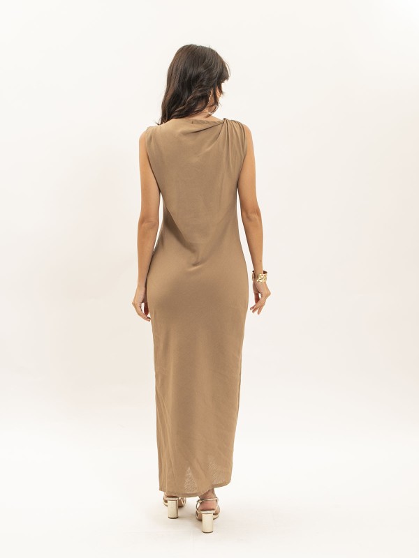 Robe longue IDELIA - Beige