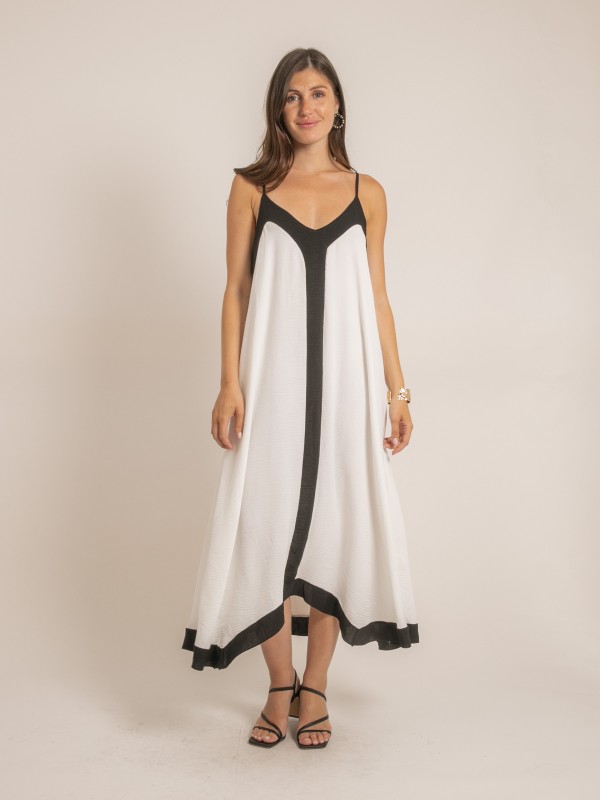 Robe longue bicolore IMONA...