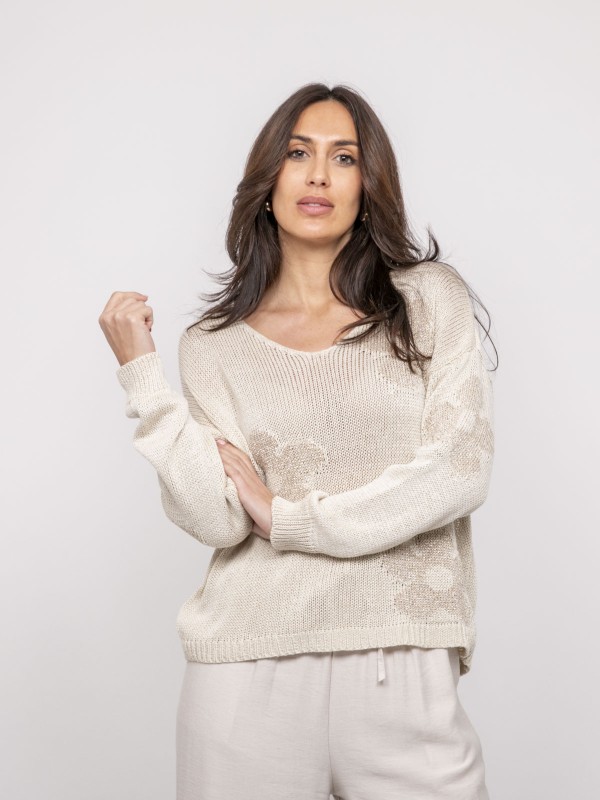 Pull motifs lurex KALYSSA -...