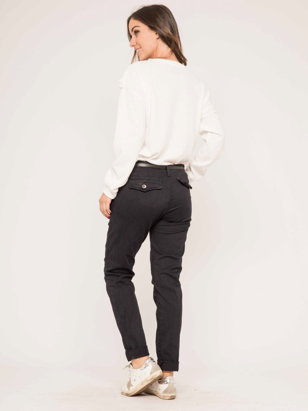 Pantalon chino slim ELLEN