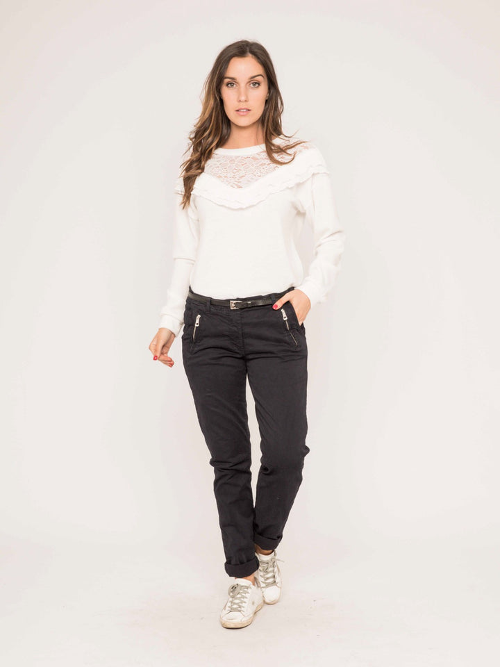 Pantalon chino slim ELLEN