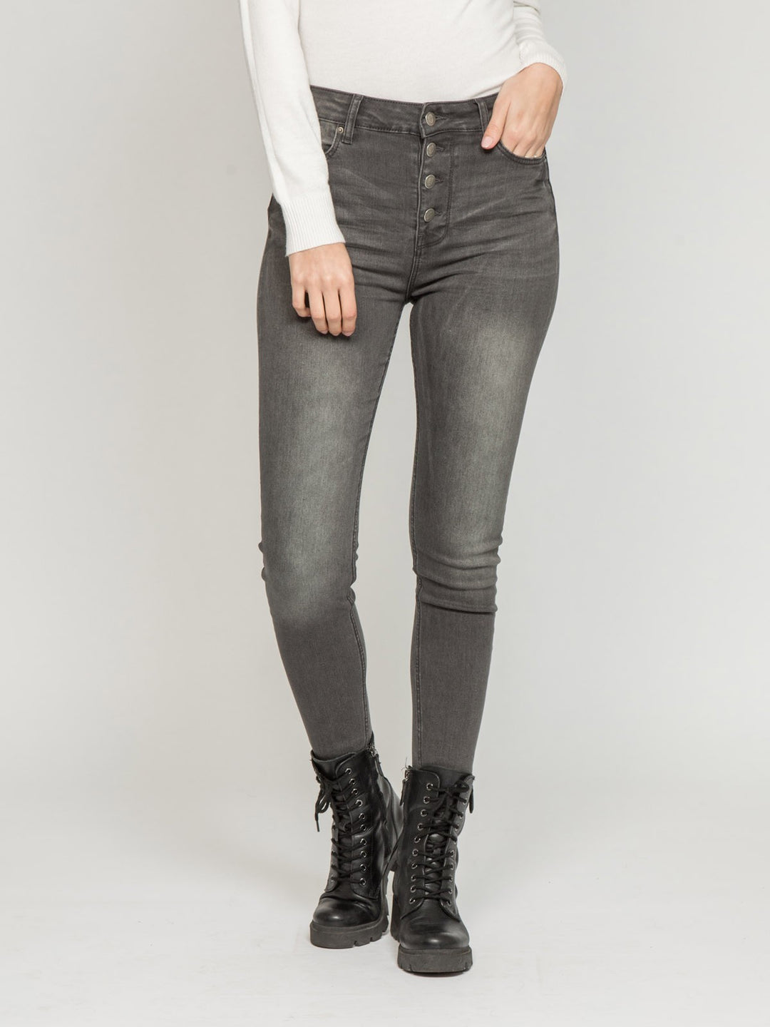 Jean slim gris EFFY