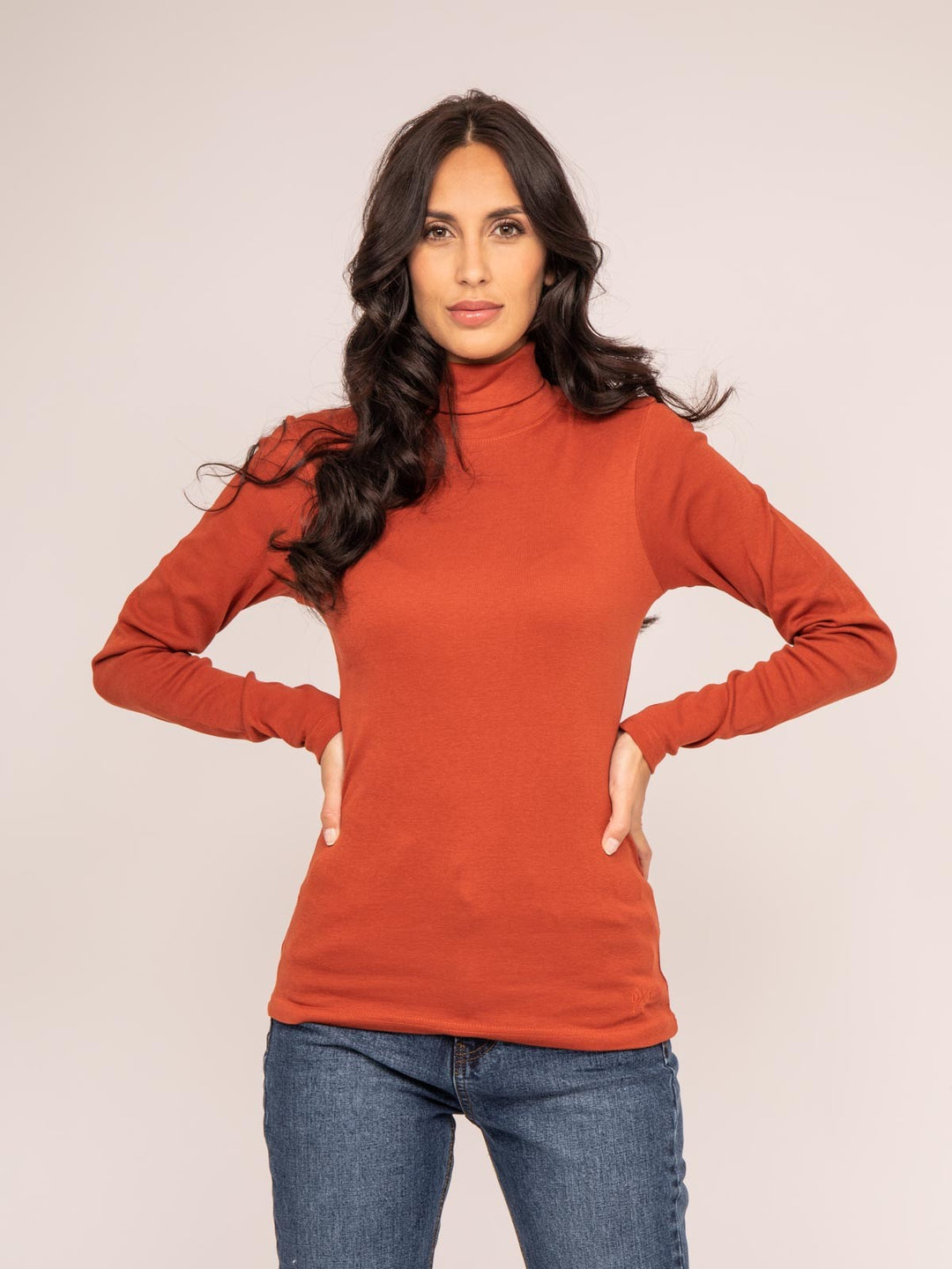 Sous pull col roulé pur coton peigné FUSEE