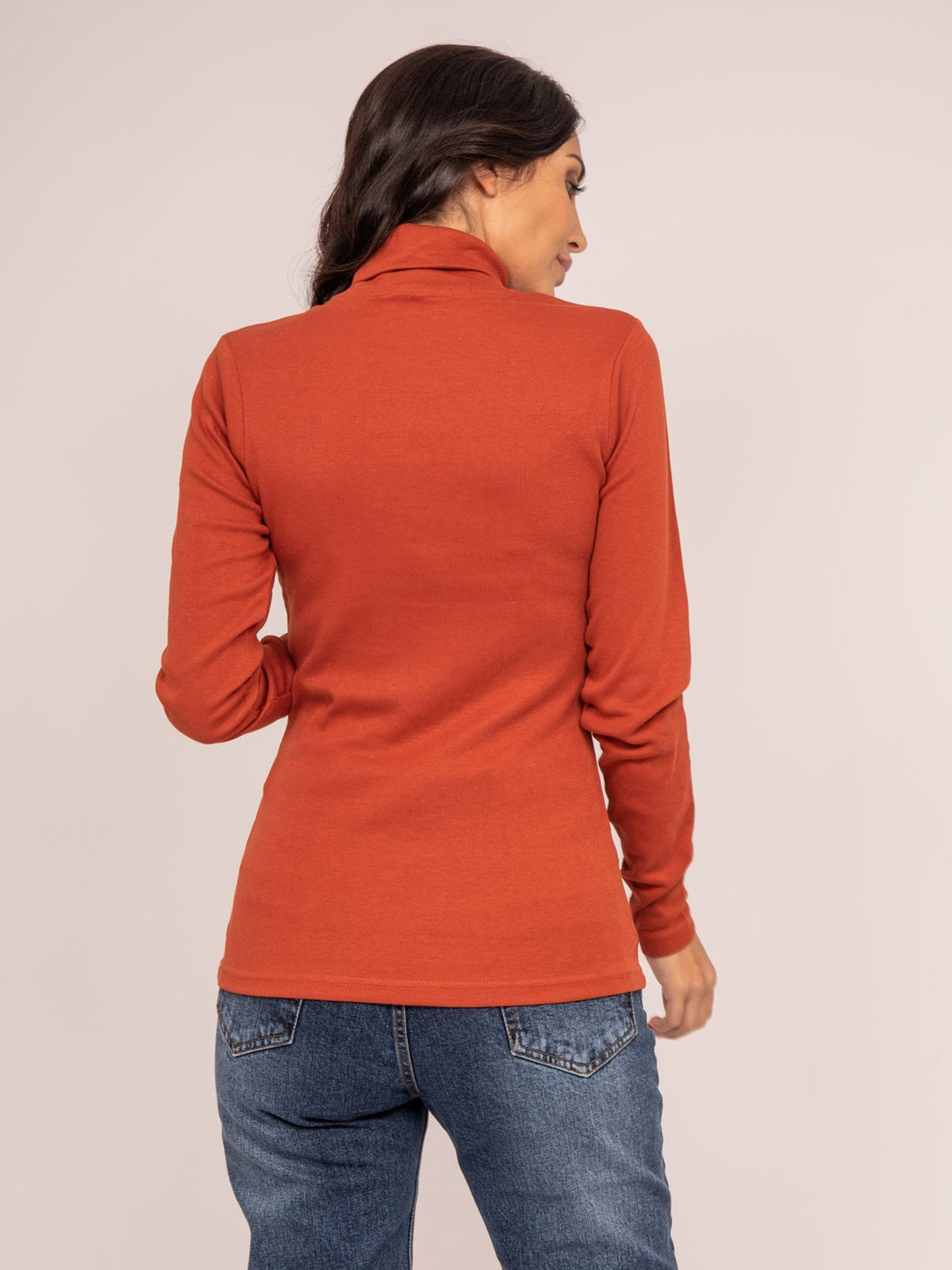 Sous pull col roulé pur coton peigné FUSEE