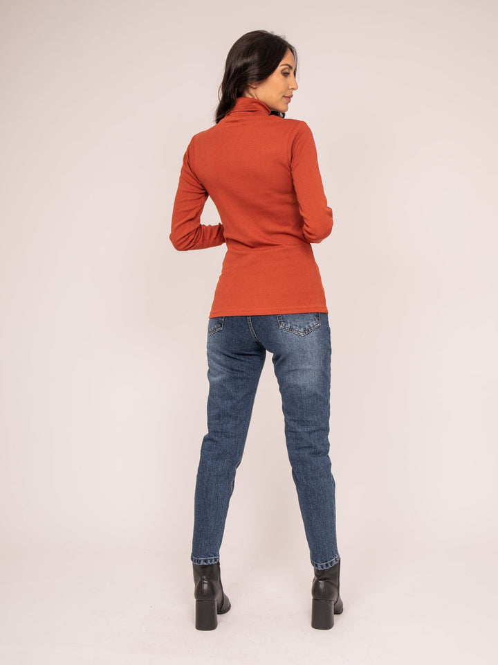 Sous pull col roulé pur coton peigné FUSEE